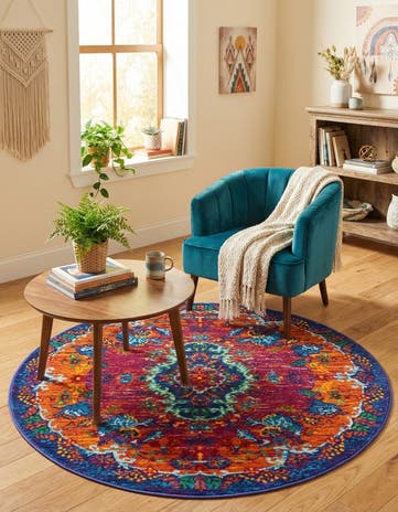 4' x 4' Calypso Round Rug