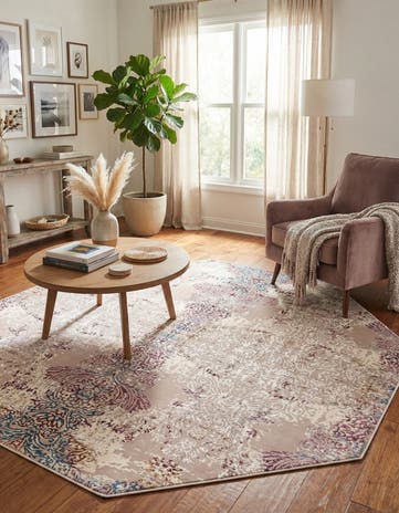 Ivory Deepa Octagon Rug