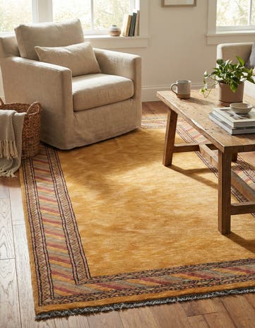 3' 3 x 5' Hand Knotted Ziegler Oriental Wool Rug