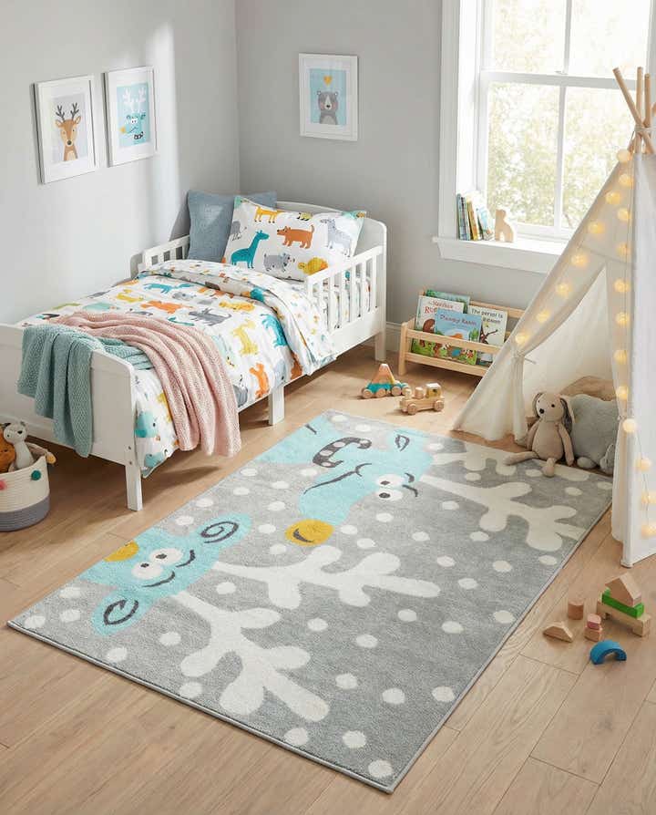 4' x 5' 6 Whimsy Kids Rug