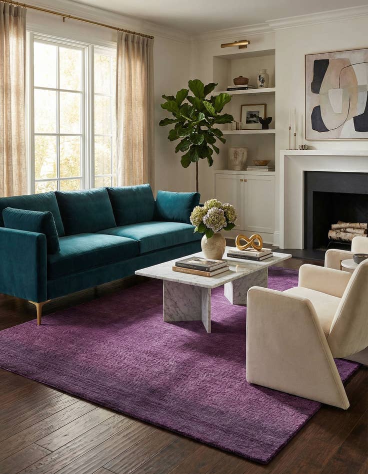 Detail image of 5' 3 x 7' 7  Hand Knotted Darya Wool Rug