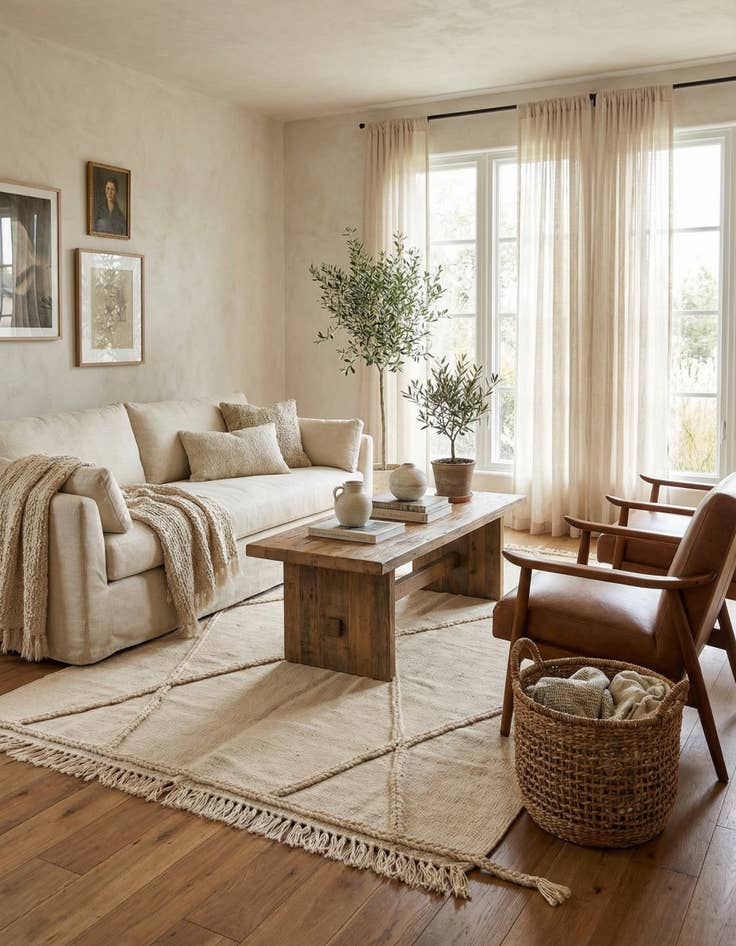 Detail image of 3' 5 x 5'  Hand Woven Moroccan Wool Rug