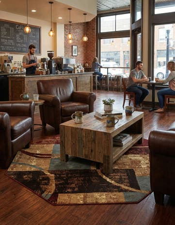 7' 10 x 7' 10 Cafe Octagon Rug