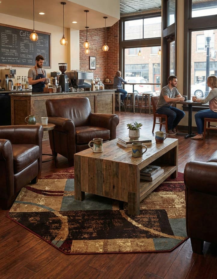 7' 10 x 7' 10 Cafe Octagon Rug