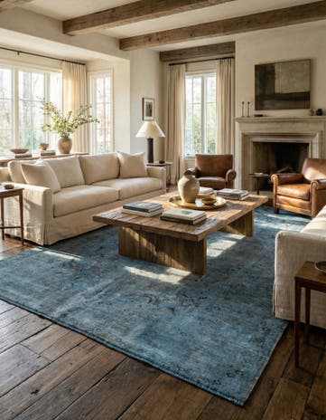 6' 4 x 9' 5 Hand Knotted Ultra Vintage Persian Wool Rug