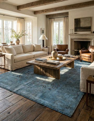 6' 4 x 9' 5 Hand Knotted Ultra Vintage Persian Wool Rug