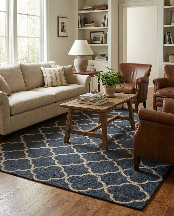 Detail image of 5' 2 x 8' Luna Wool Rug