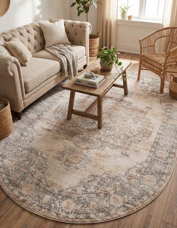 5' 3 x 8' Oregon Oval Rug