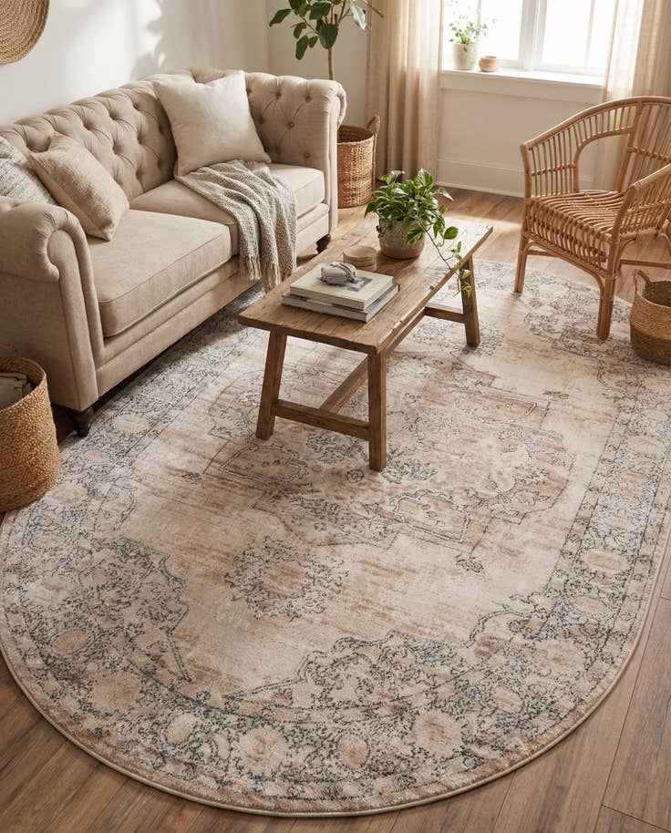 Detail image of 5' 3 x 8' Oregon Oval Rug