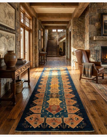 3' 2 x 11' 2 Luribaft Wool Runner Rug
