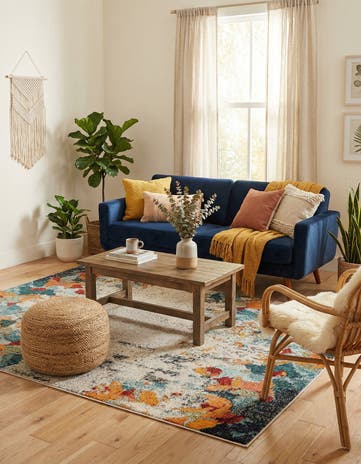 4' x 6' Washable Theia Rug
