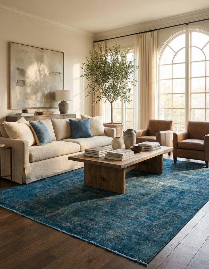 Detail image of  7' 10 x 11' 2  Hand Knotted Ultra Vintage Persian Wool Rug