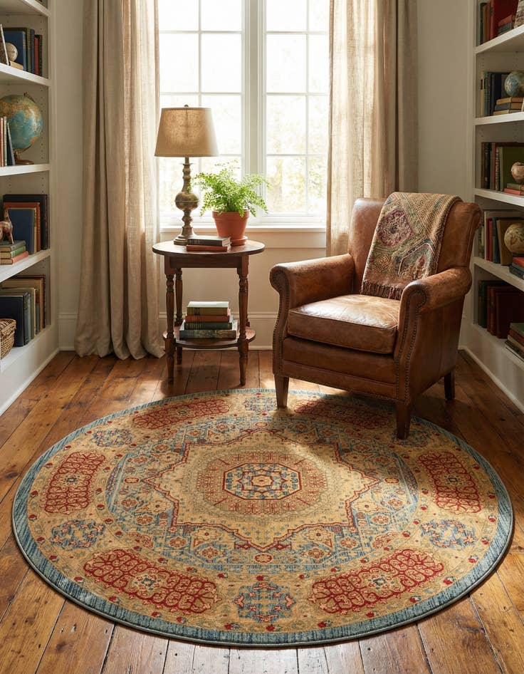 Detail image of 8' x 8' Mamluk Round Rug