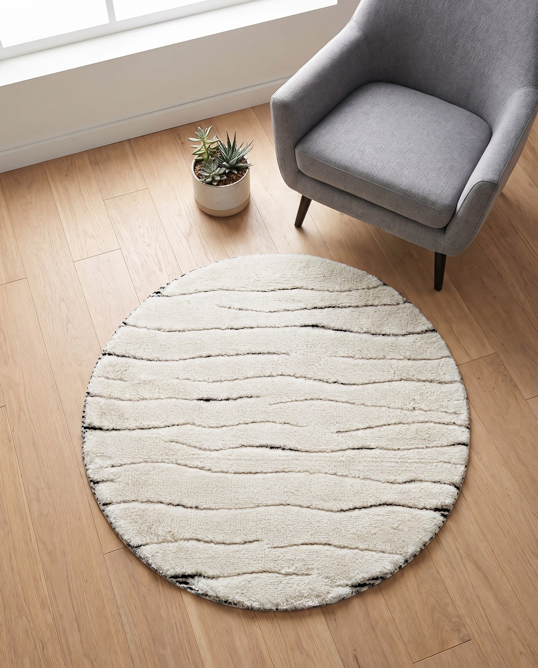 3' x 3' Prismatic Round Rug