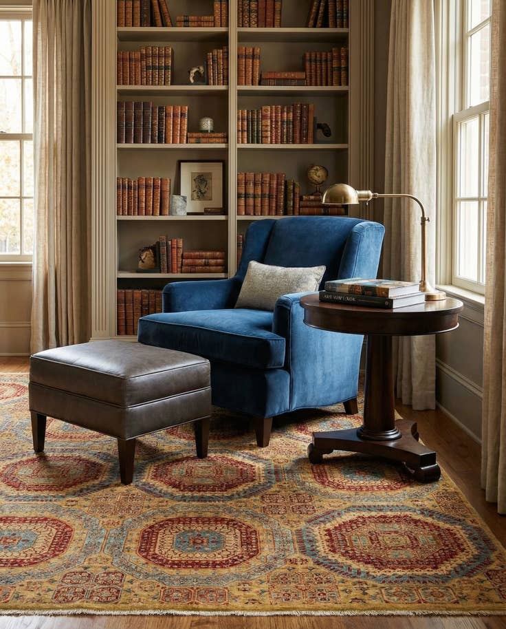 Detail image of 8' 10 x 11' 7 Amina Wool Rug