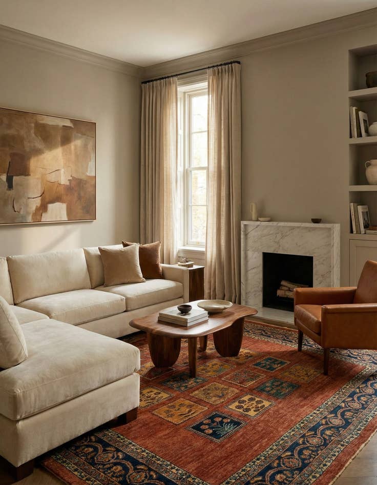 Detail image of  5' 10 x 7' 10 Luribaft Wool Rug