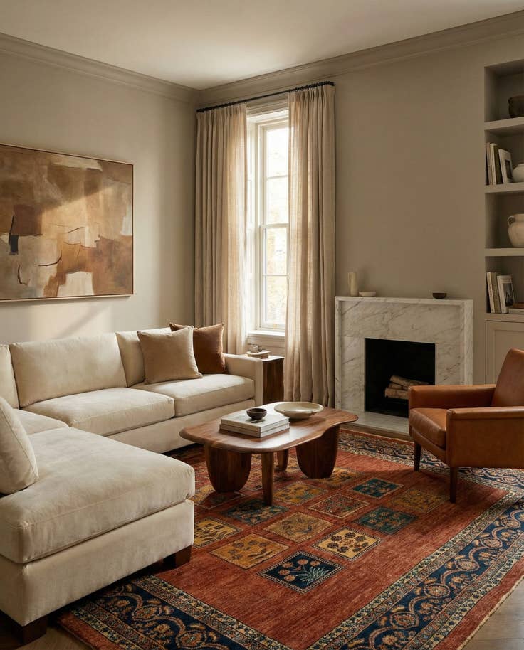 Detail image of 5' 10 x 7' 10 Luribaft Wool Rug