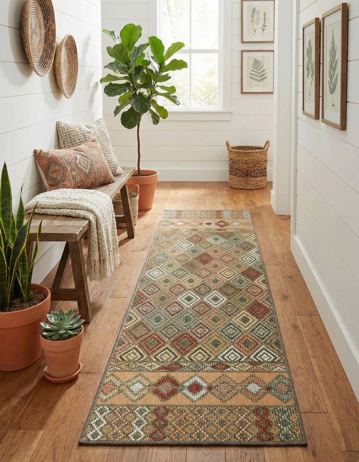 Detail image of 2' x 6' Easy-Clean Baja Indoor / Outdoor Runner Rug