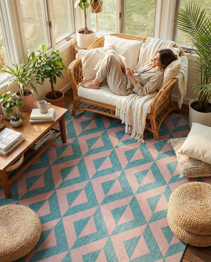 Detail image of 7' x 10' Easy-Clean Jill Zarin Napa Indoor / Outdoor Rug