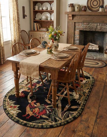 5' 3 x 8' Pastoral Oval Rug