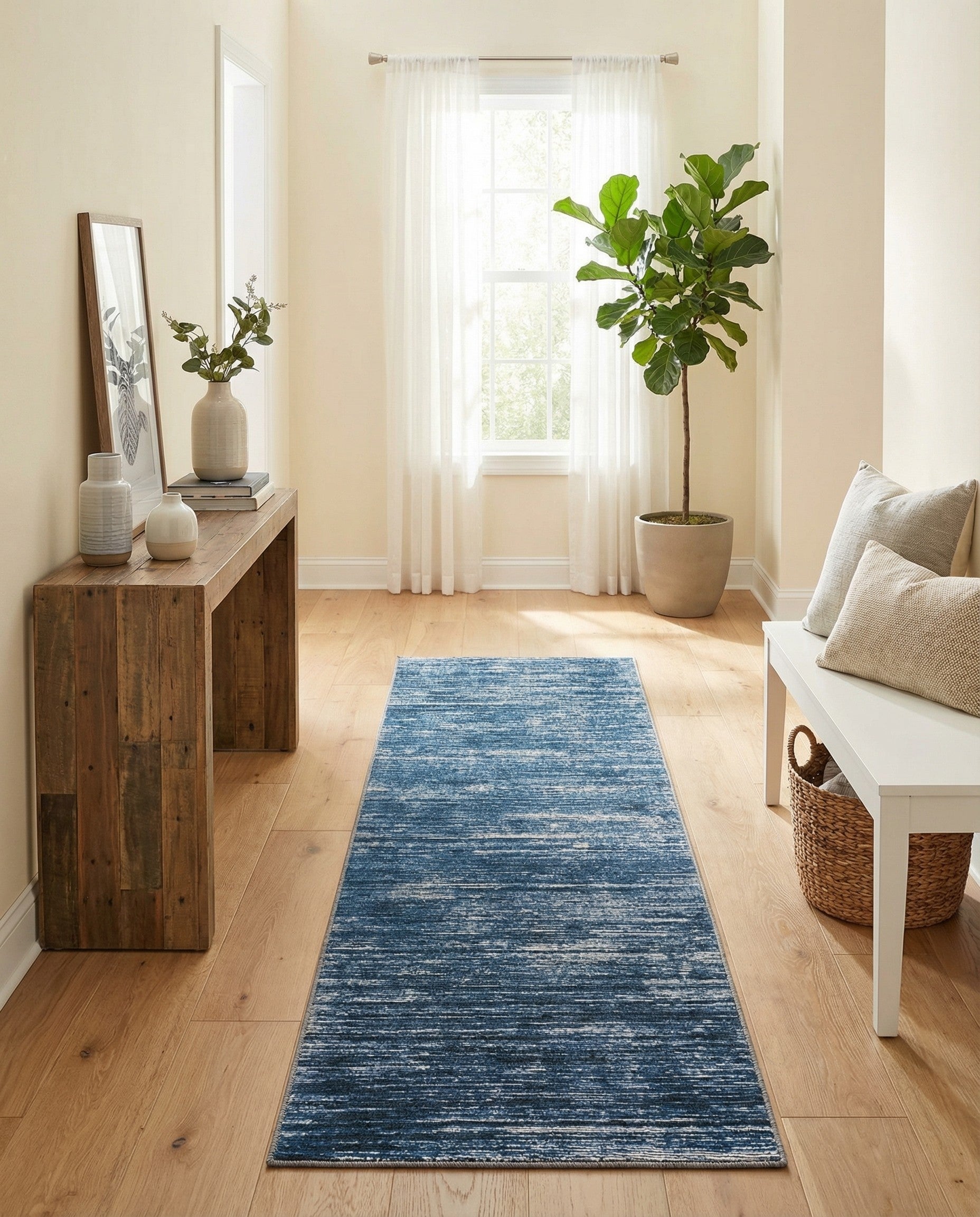 Blue Asha Runner Rug