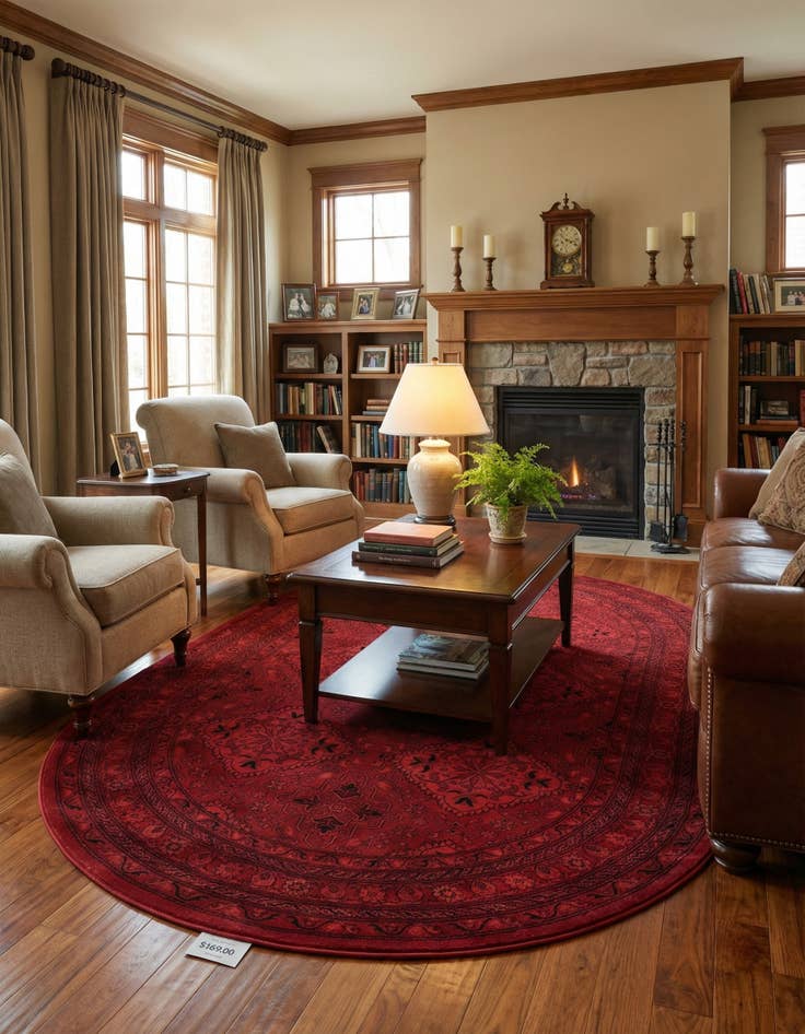 Detail image of 5' 3 x 8' Bokhara Oval Rug