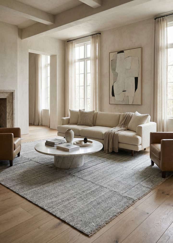 8' x 9' 10 Hand Woven Kilim Modern Wool Rug