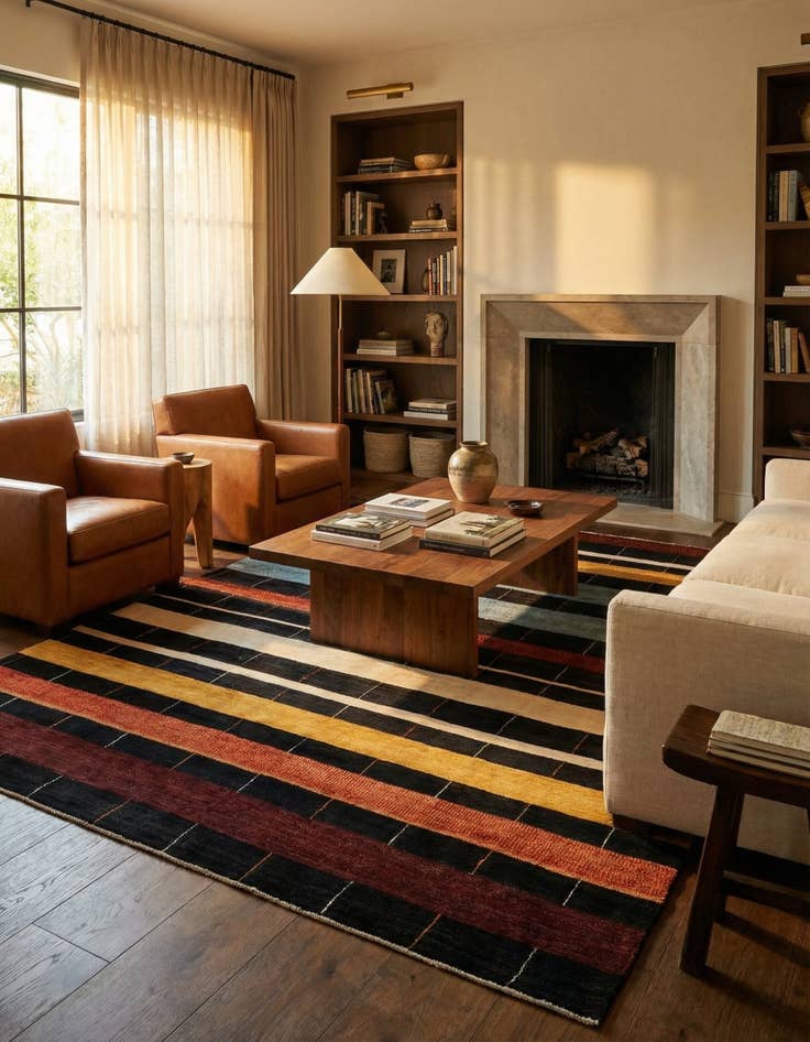 Detail image of 6' 5 x 9' 8 Kashkuli Wool Rug