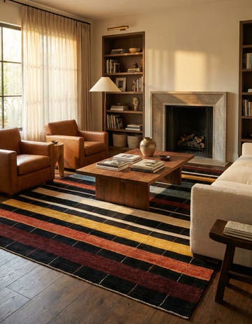 6' 5 x 9' 8 Kashkuli Wool Rug