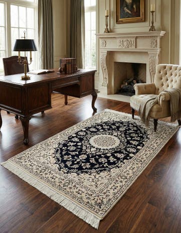 3' 3 x 5' 2 Hand Knotted Nain Rug