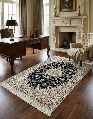 3' 3 x 5' 2 Hand Knotted Nain Rug