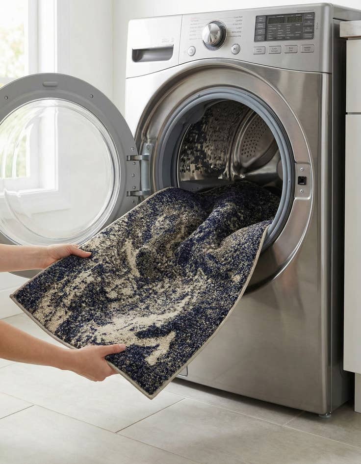 Detail image of 2' x 4'  Washable Haerfest Runner Rug