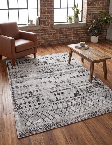 Gray Leipzig Rug