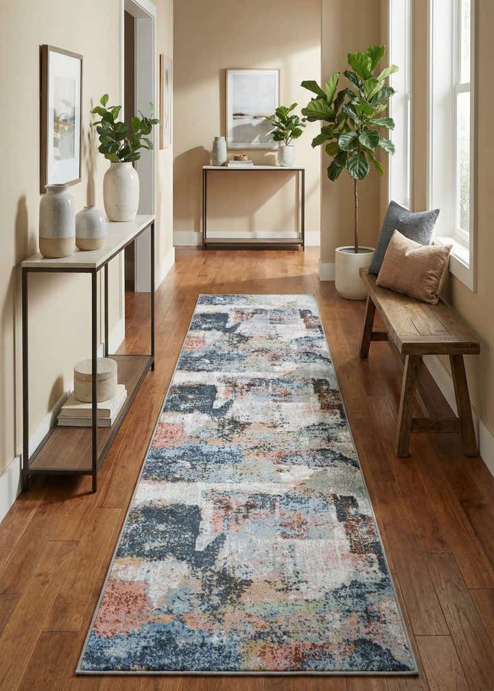 2' 7 x 12' Kamala Washable Runner Rug
