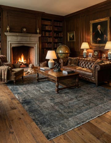 9' 7 x 12' 10 Hand Knotted Ultra Vintage Persian Wool Rug