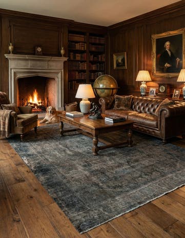 9' 7 x 12' 10 Hand Knotted Ultra Vintage Persian Wool Rug