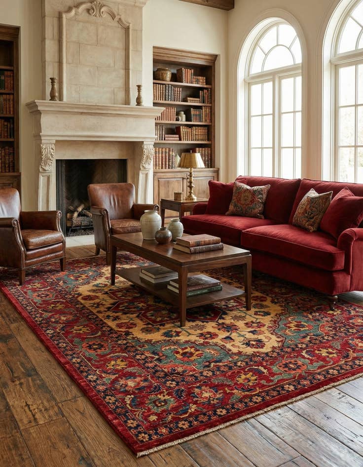 Detail image of  6' 2 x 8' 3 Sara Wool Rug