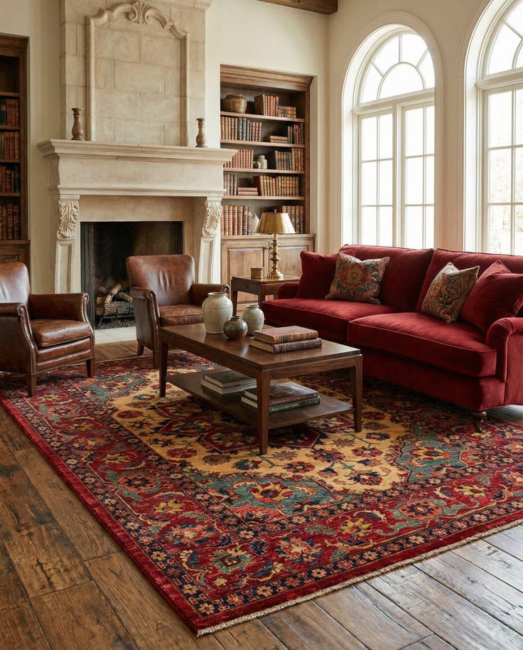 Detail image of 6' 2 x 8' 3 Sara Wool Rug