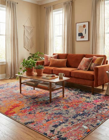 5' 3 x 8' Washable Vivid Rug
