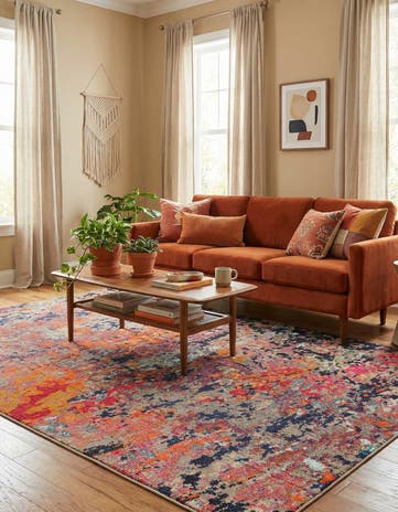 5' 3 x 8' Washable Vivid Rug
