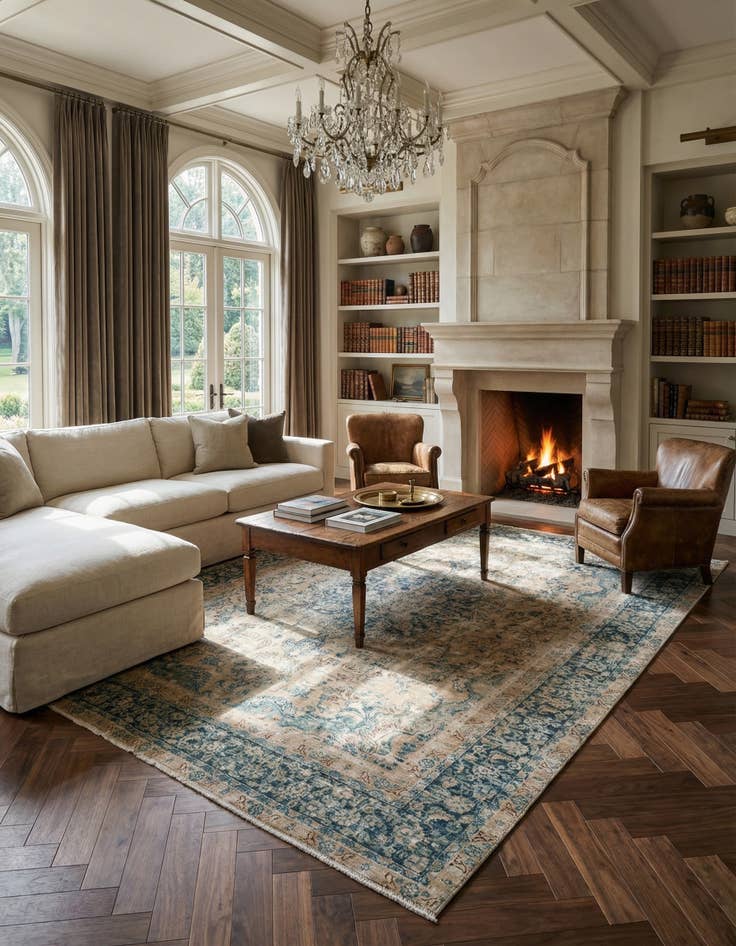 Detail image of  9' 1 x 12' 1  Hand Knotted Ultra Vintage Persian Wool Rug