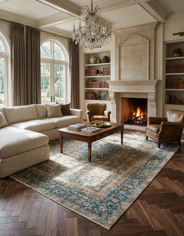 9' 1 x 12' 1 Hand Knotted Ultra Vintage Persian Wool Rug