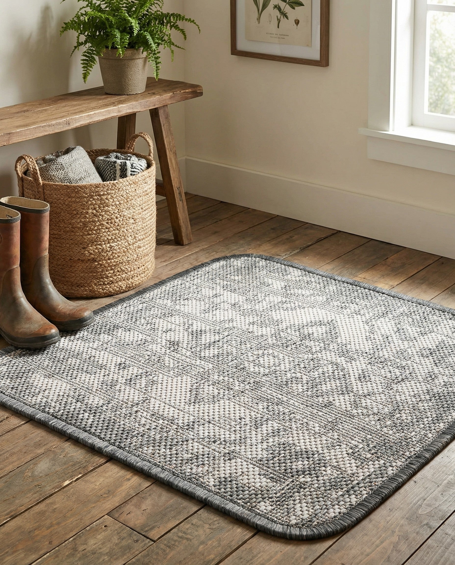 1' 4 x 1' 4 Easy-Clean Jill Zarin Dubai Indoor / Outdoor Sample Rug