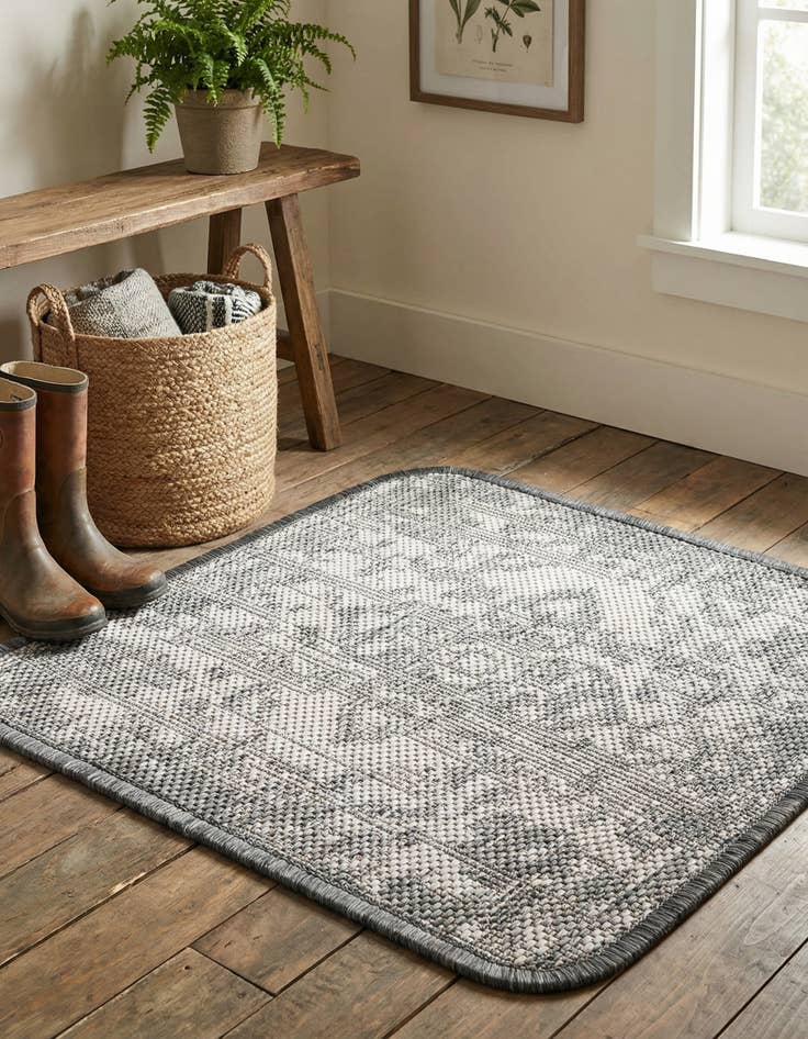 Detail image of 1' 4 x 1' 4  Washable Jill Zarin Dubai Indoor / Outdoor Sample Rug