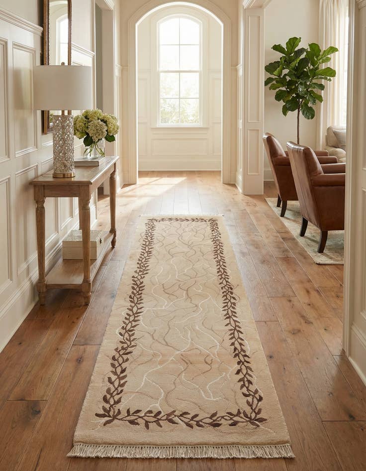 Detail image of 2' 9 x 9' 10  Hand Knotted Darya Wool Runner Rug