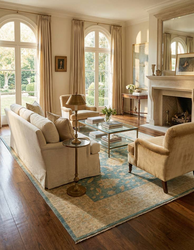 Detail image of 8' 4 x 11' 3 Ziegler Wool Rug