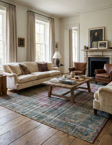 9' 7 x 12' 8 Hand Knotted Ultra Vintage Persian Wool Rug