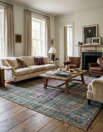 9' 7 x 12' 8 Hand Knotted Ultra Vintage Persian Wool Rug