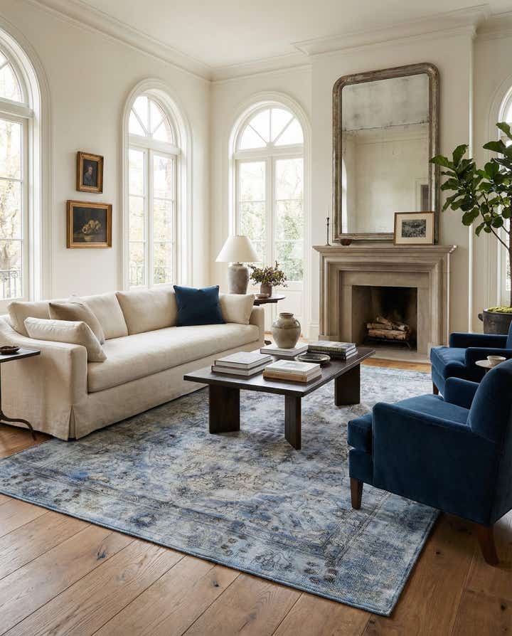 6' x 9' 8 Hand Knotted Ultra Vintage Persian Wool Rug