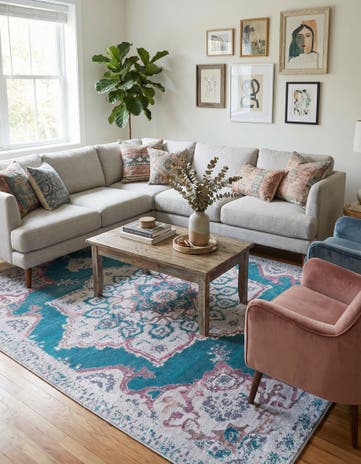 9' 2 x 12' Washable Francesca Rug
